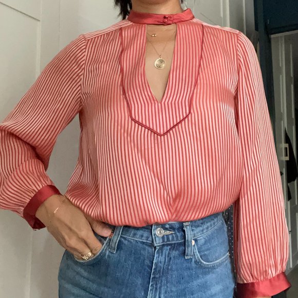 Marc by Marc Jacobs striped silk blouse - Picture 1 of 7